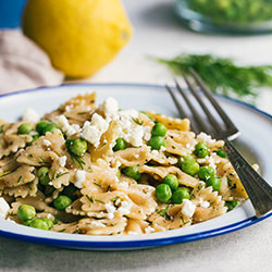 Farfalle Pasta with Peas and Dill