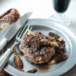 Morel Burger with Ramps