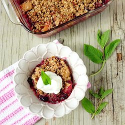 Apple, Rhubarb & Berry Crisp