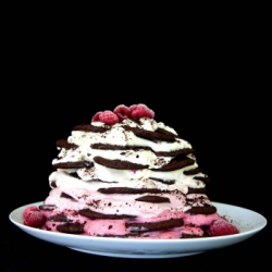 Raspberry Ice Cream Cake