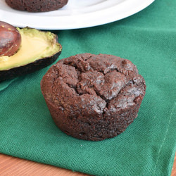 Healthy Chocolate Avocado Muffins