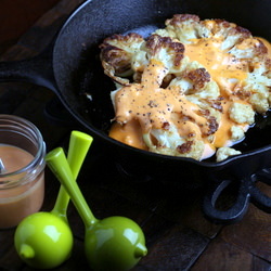 Roasted Cauliflower with Sriracha