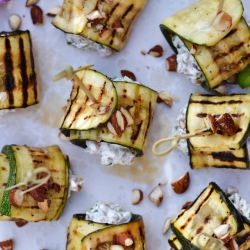 Grilled Zucchini Rolls