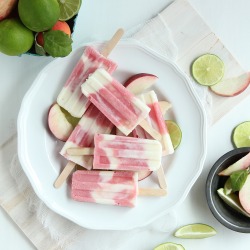 White Peach & Rose Water Popsicles