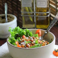 Black Chickpeas Sprout Salad