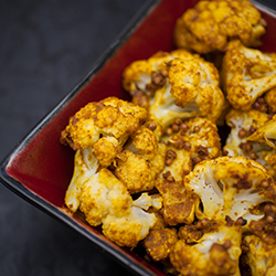 Roasted Curry Cauliflower