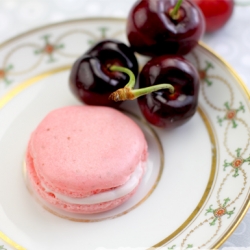 Cherry Macaron (French Macaron)