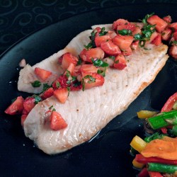 Tilapia with Strawberry Salsa