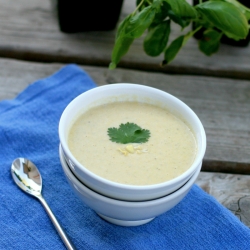 Roasted Corn & Spicy Lime Soup