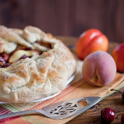 Cherry-Peach Galette