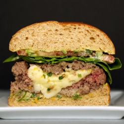 Brie Burgers With Spicy Mayo