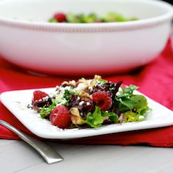 Summer Salad with Raspberries