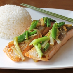 Chinese Steamed Salmon