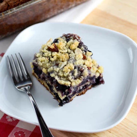 Lucky Leaf Blueberry Coffee Cake