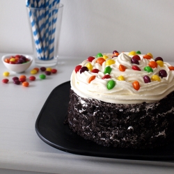 Marshmallow Rainbow Cake