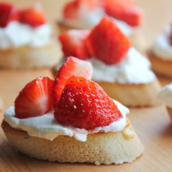 Strawberry and Mascarpone Crostini