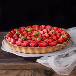 Strawberry Balsamic Tart