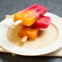 Mango Strawberry Paletas