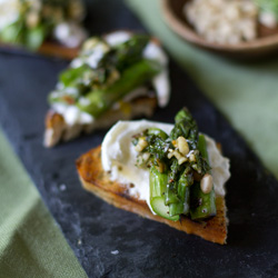 Asparagus with Gremolata and Burrata