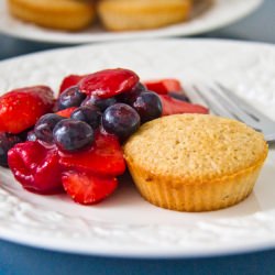 Financiers with Summer Berry Salad