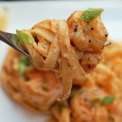 Greek Shrimp Alfredo