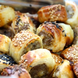 Sausage Bites With Pine Nuts