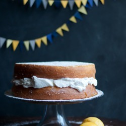 Lemon Cake w Vanilla Whipped Cream