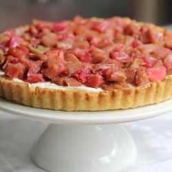 Rhubarb Cream Cheese Tart