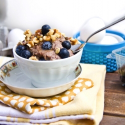 Blueberry Walnut Oat-less Oatmeal