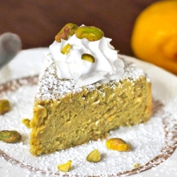 Healthy Lemon Pistachio Cake