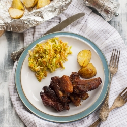 Honey-Mustard Glazed Ribs