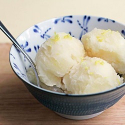 Easy Lemon Sorbet