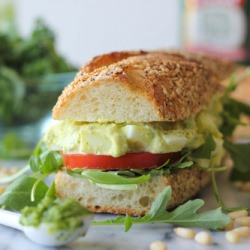 Kale Pesto Egg Salad