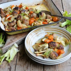 Sausage Meatball & Fennel Bake