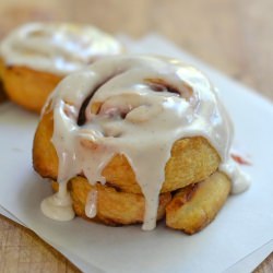 Quick Plum Sticky Buns