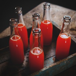 Red Bell Pepper, Lemon, Basil Soda