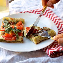 15 Minute Fresh Pesto Pizza