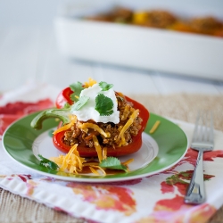 Southwest Chicken Stuffed Peppers