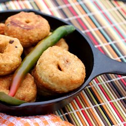 Cripsy Savory Lentil Doughnuts