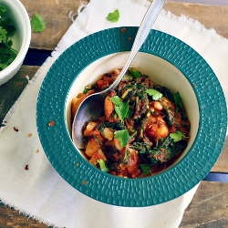 Spicy Potato, Broccoli Rabe Stew