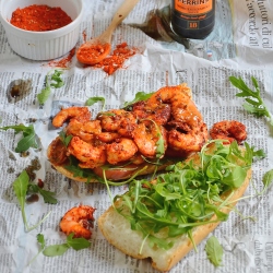 New Orleans BBQ Shrimp Sandwich