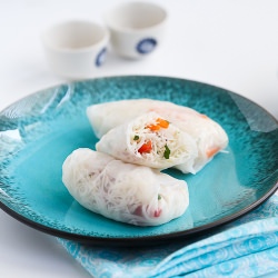 Spring Rolls with Rice Noodles