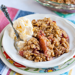 Nectarine, Cherry, Strawberry Crisp