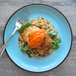 Pan Roasted Black Cod with Romesco