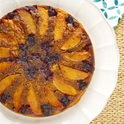 Apple Blackberry Upside Down Cake