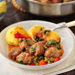 Meatballs with Vegetable Ragout