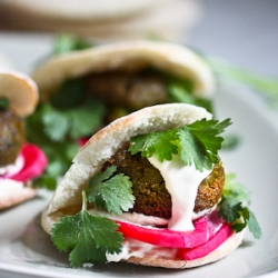 Falafels with Home Made Pita