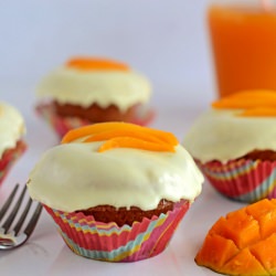 Fresh Mango White Chocolate Cupcake