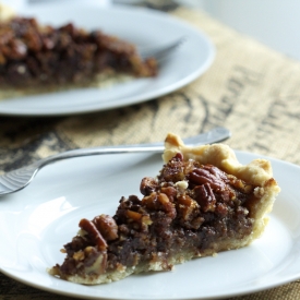 Chocolate Bourbon Pecan Pie