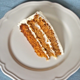 Carrot Cake with Maple Frosting